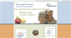 Desktop Screenshot of economydentures.net